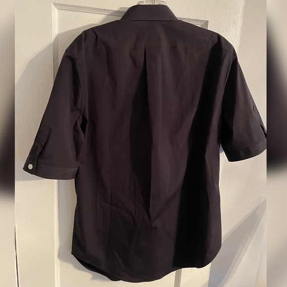 Alexander McQueen Short Sleeve Embroidered Logo Shirt Sz 15.5|M Brand New w/tags - Picture 2 of 4